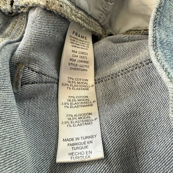 Frame Womens Le Garcon Mid-Rise Boyfriend Denim Jeans in Overturn Size 28 - Picture 12 of 12